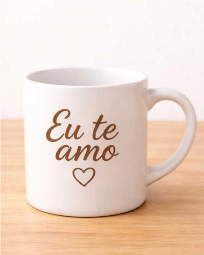 Caneca Branca “Eu Te Amo”