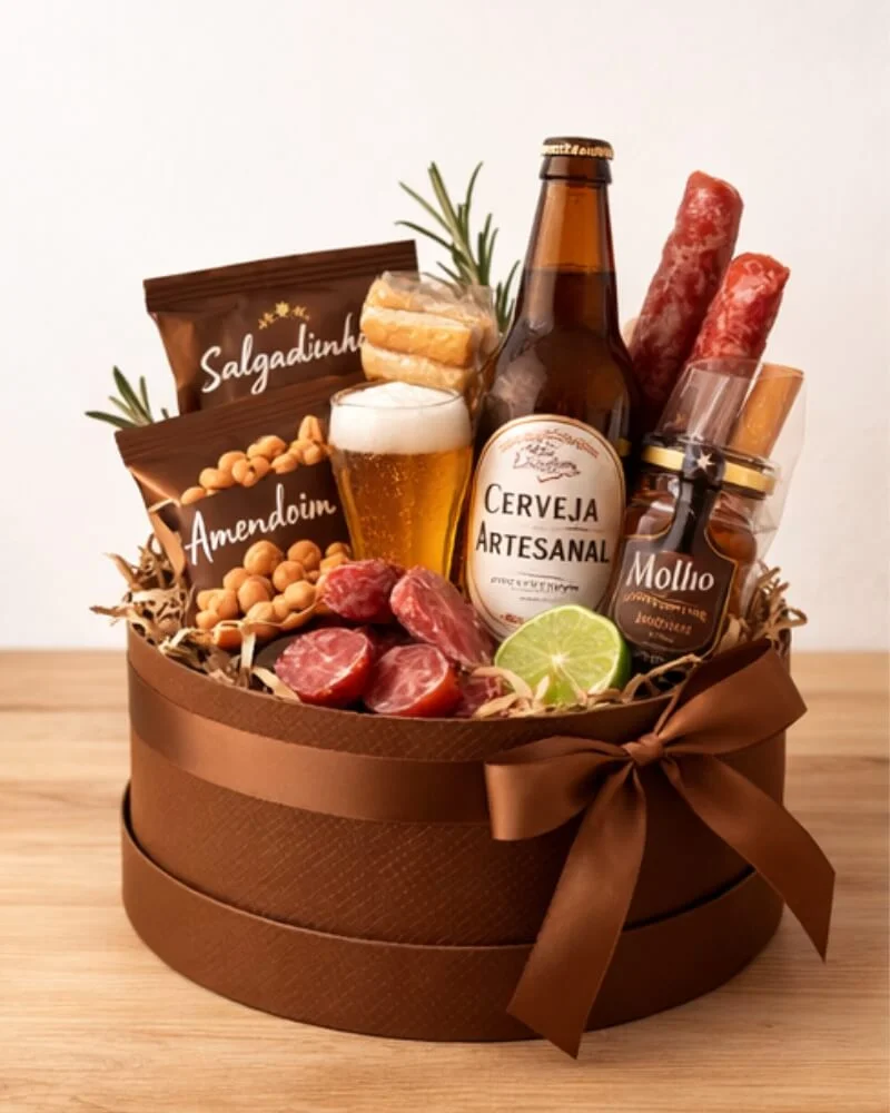 Cesta Cerveja Artesanal & Petiscos